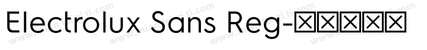 Electrolux Sans Reg字体转换